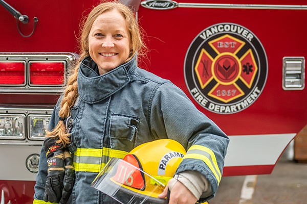 female firefighter