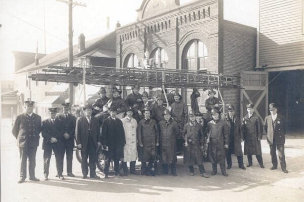 plice and firefighters old time