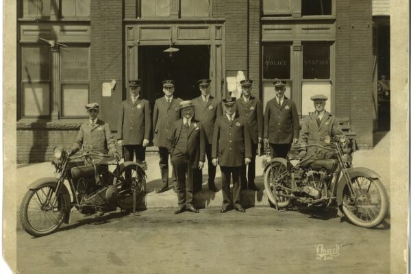 1921 police on motorbikes