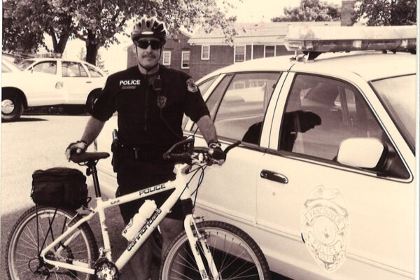 officer with bike