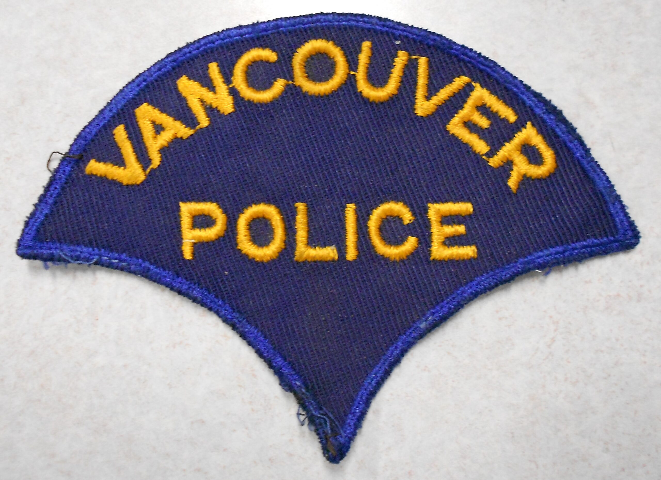Old blue vancouver police badge
