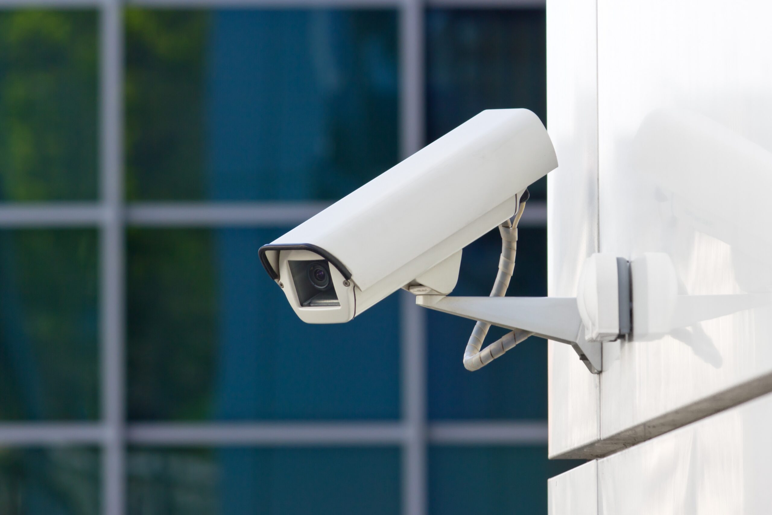 Surveilance camera on a building