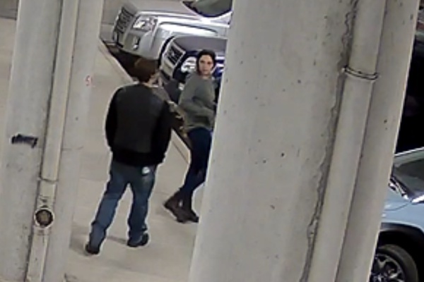Can you id person in parking garage