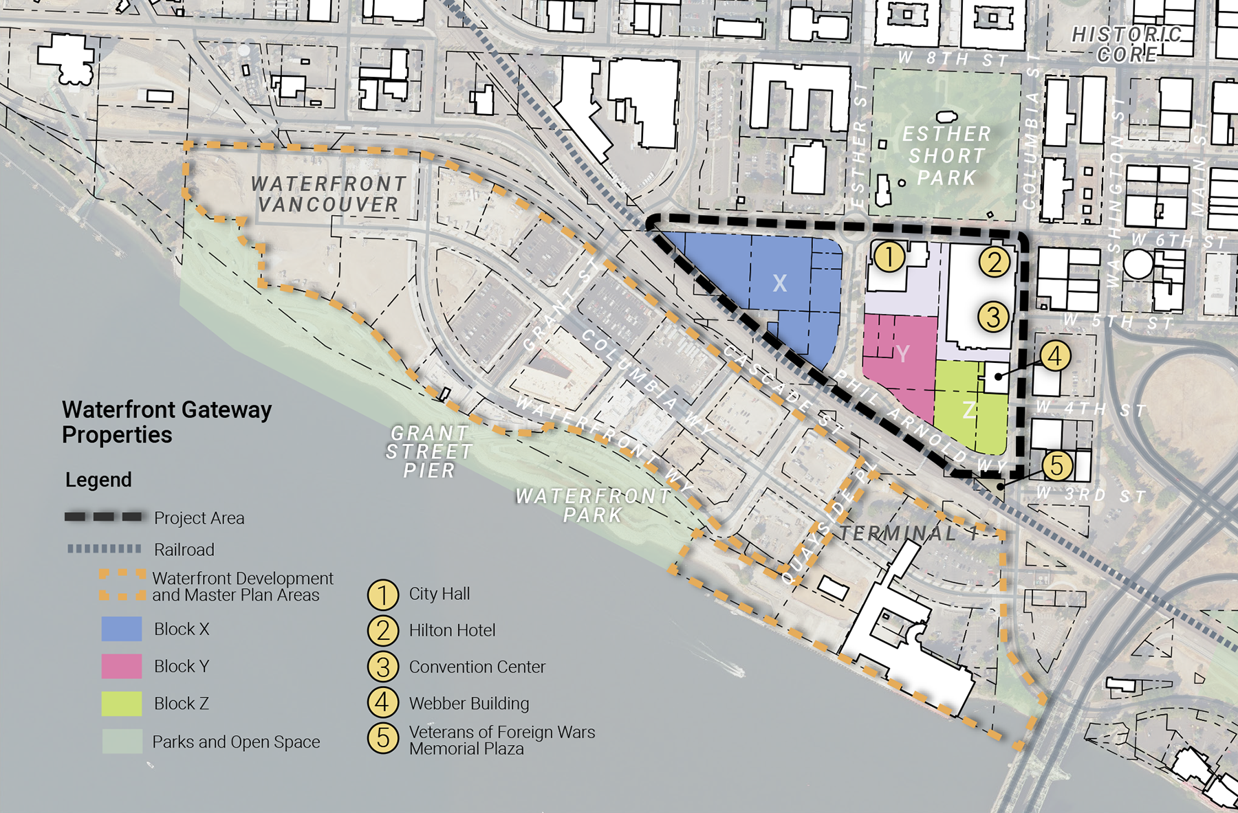 Waterfront Gateway Project Site Map