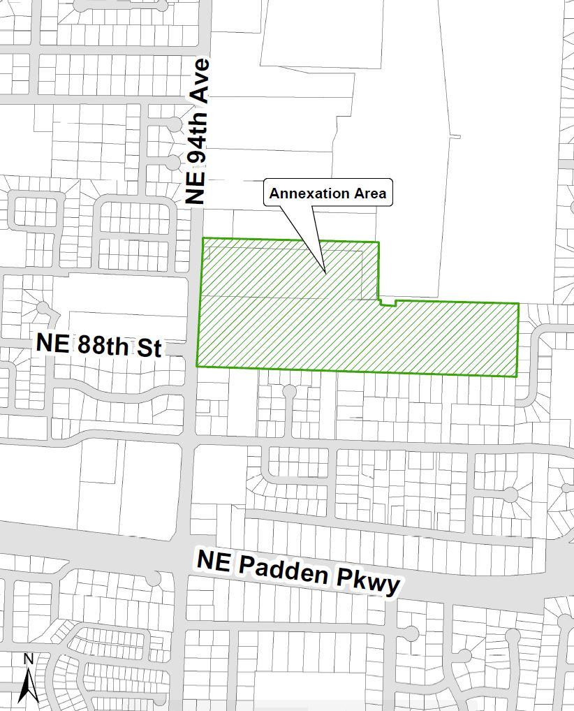 Future Public Works Operations Campus annexation map