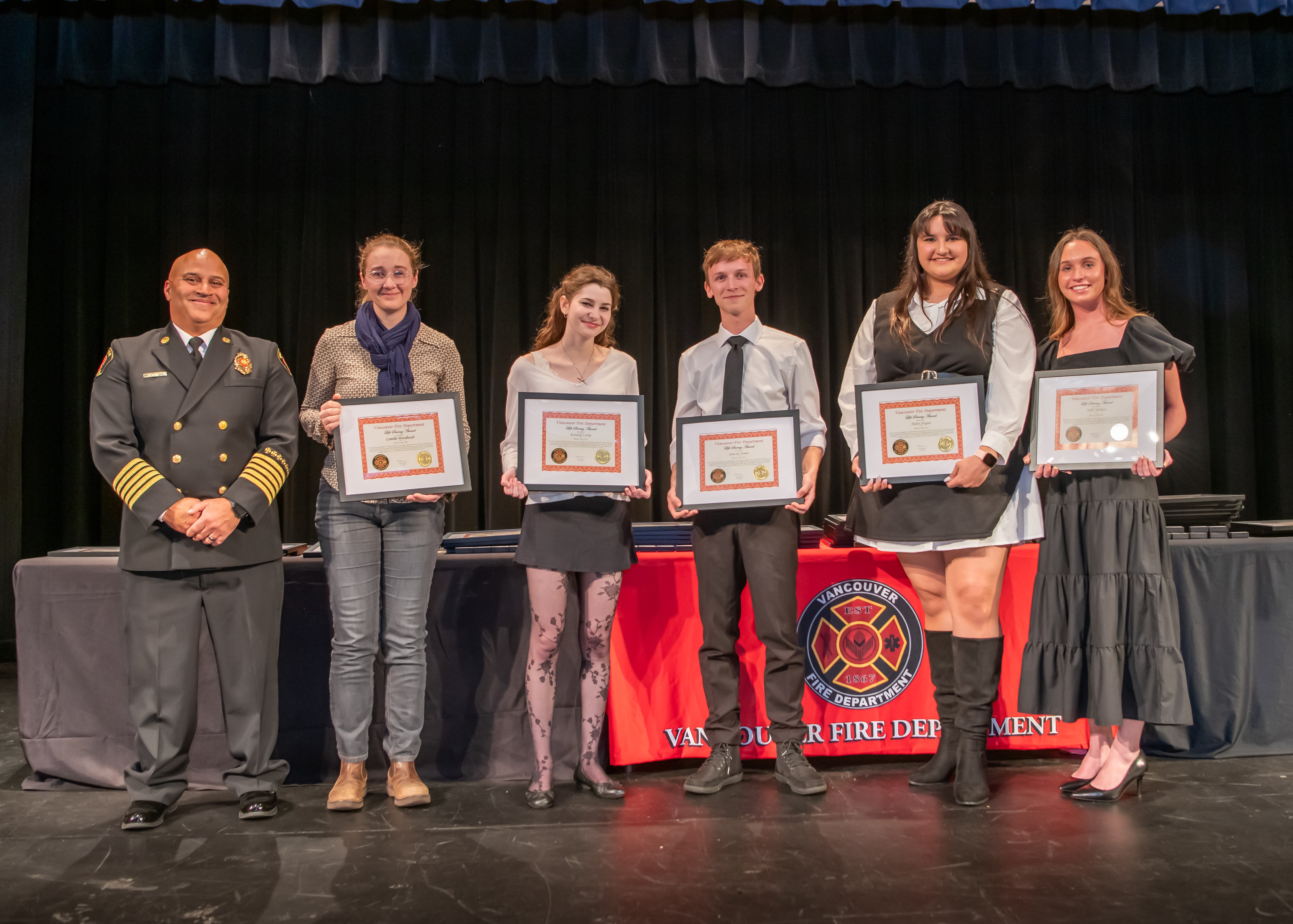 Vancouver Fire presents 2025 awards for lifesaving, extraordinary efforts