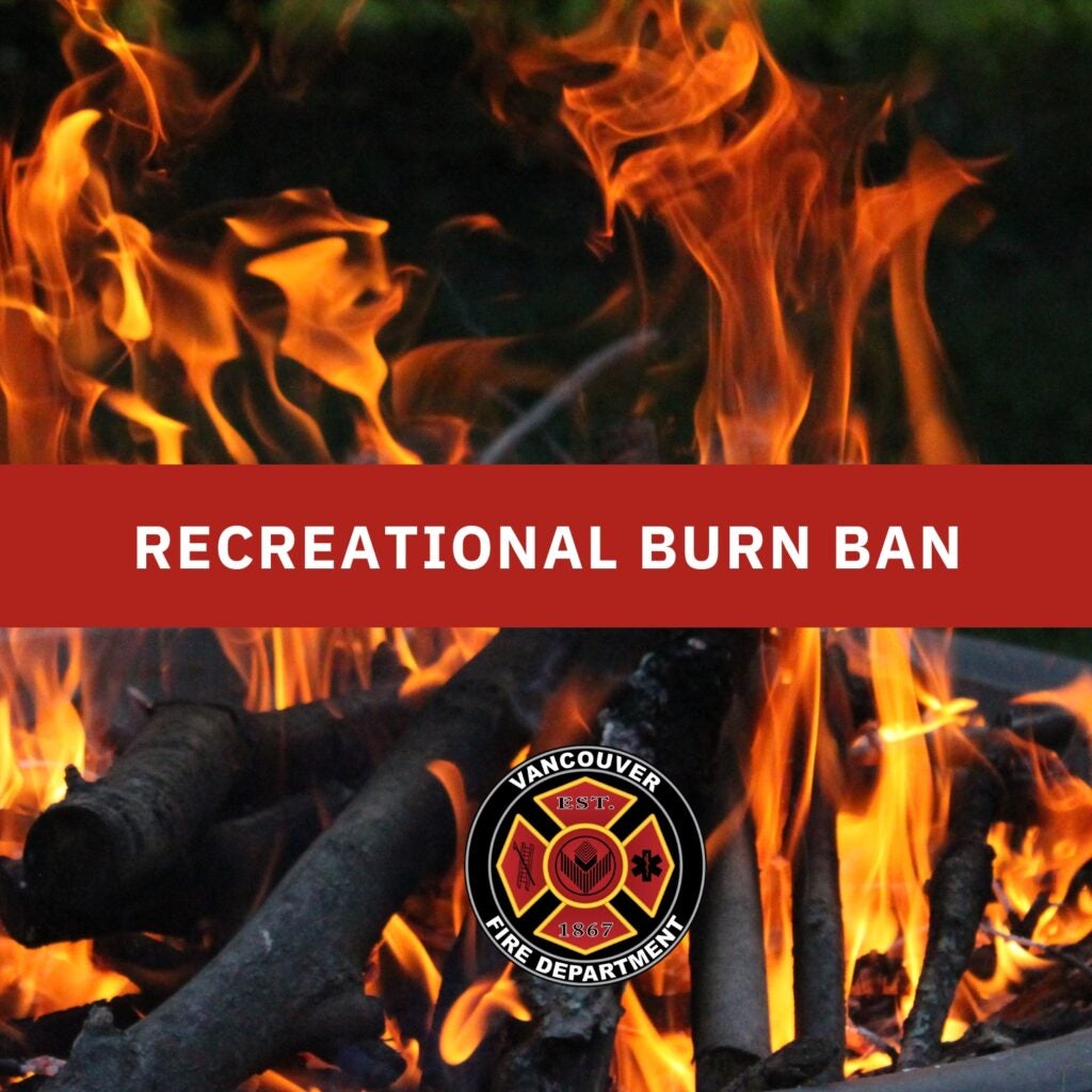 recreational burn ban, wood-burning fire