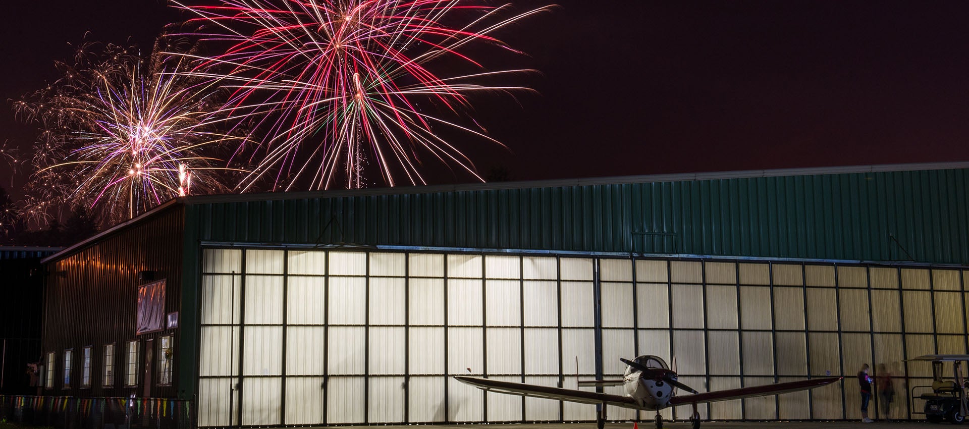 Fireworks over Pearson Air Field in 2019