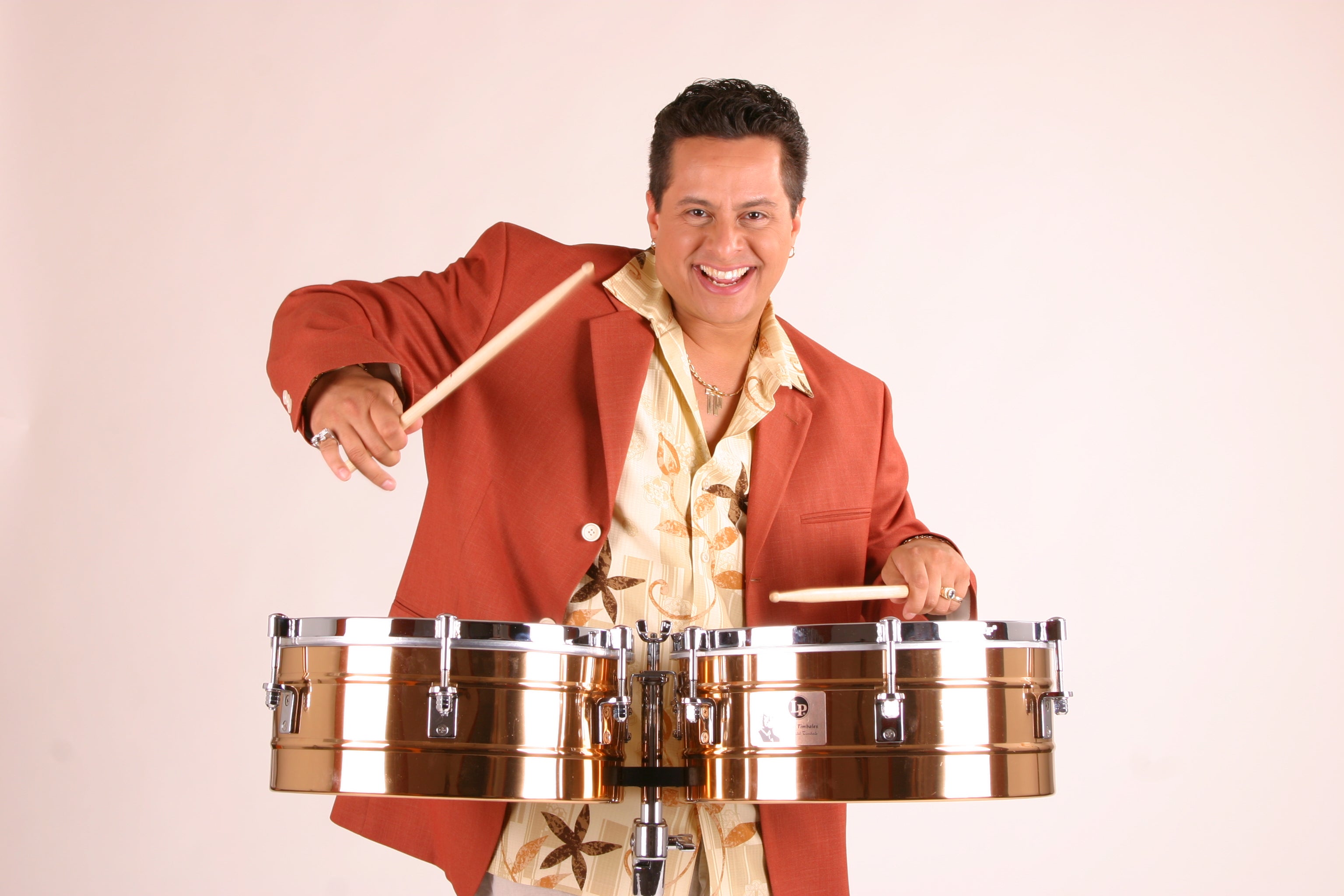 Tito Puente, Jr. playing the drums