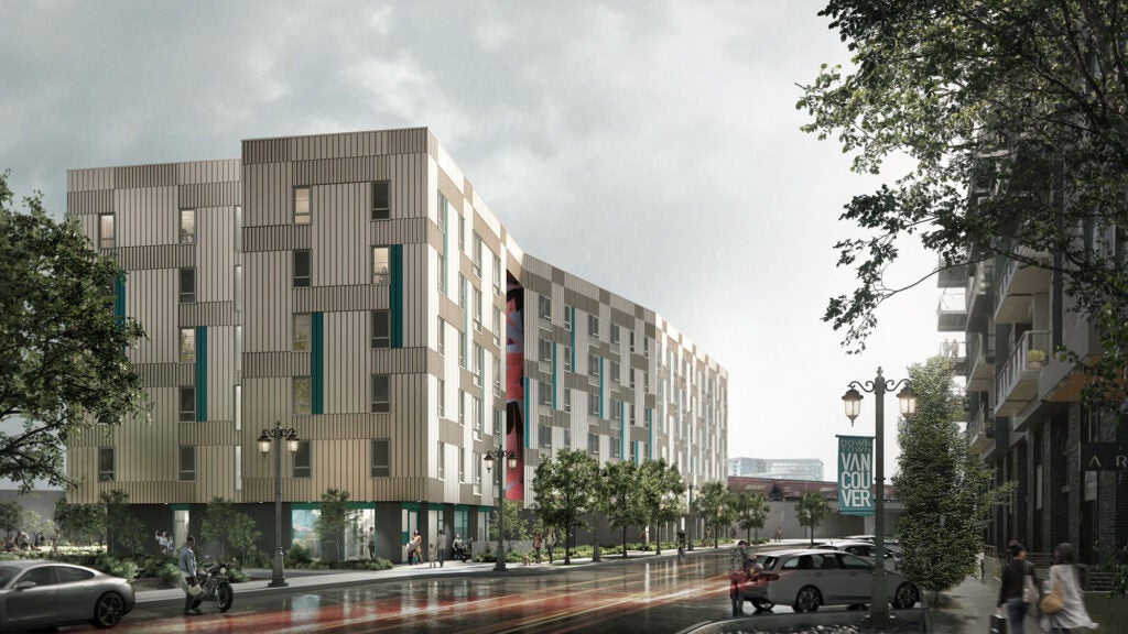 Waterfront Gateway affordable housing rendering