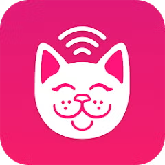 Parking Kitty app icon depicts smiling cat illustration with wi-fi signal coming out of the cat's head