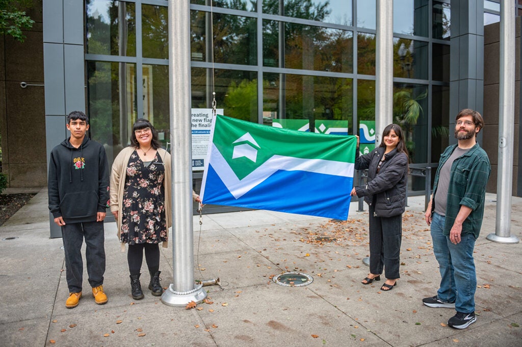 Finalists raising new flag at City Hall