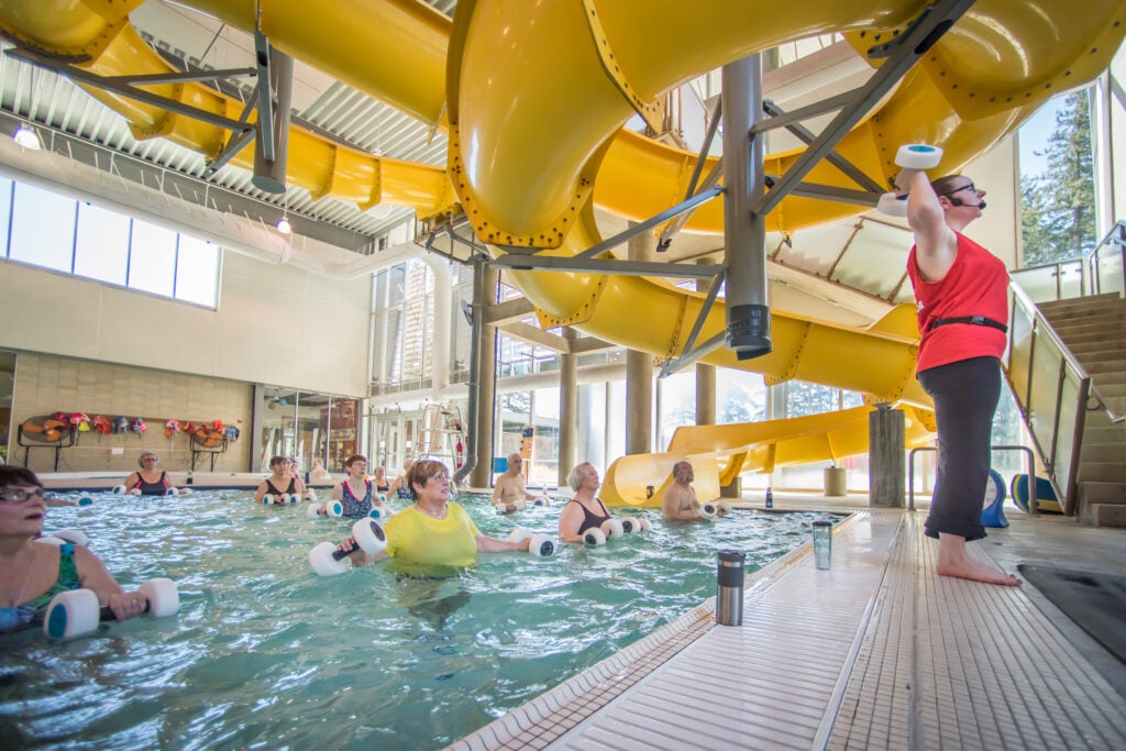 Aqua fitness class at Firstenburg