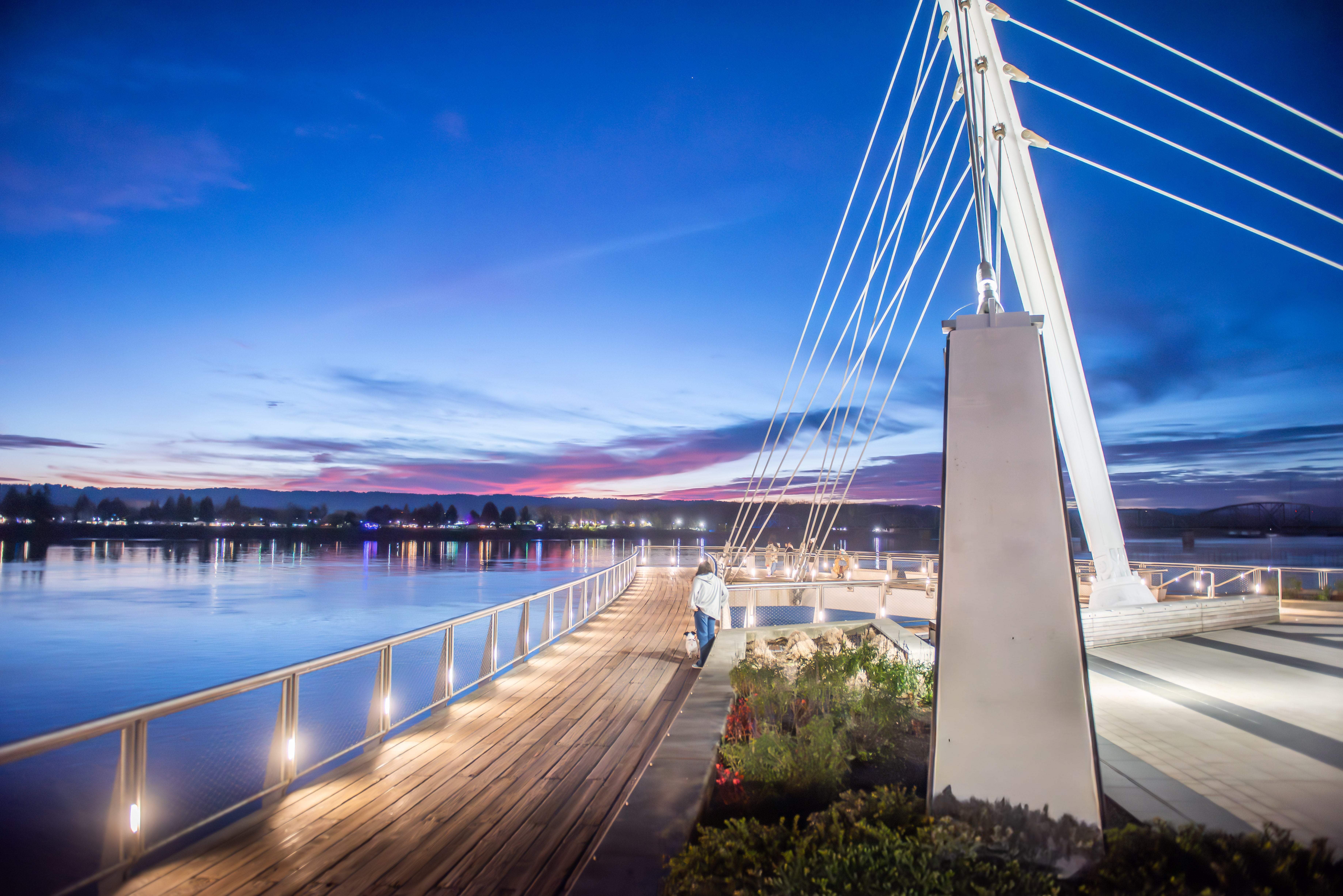 Grant Street Pier at night
