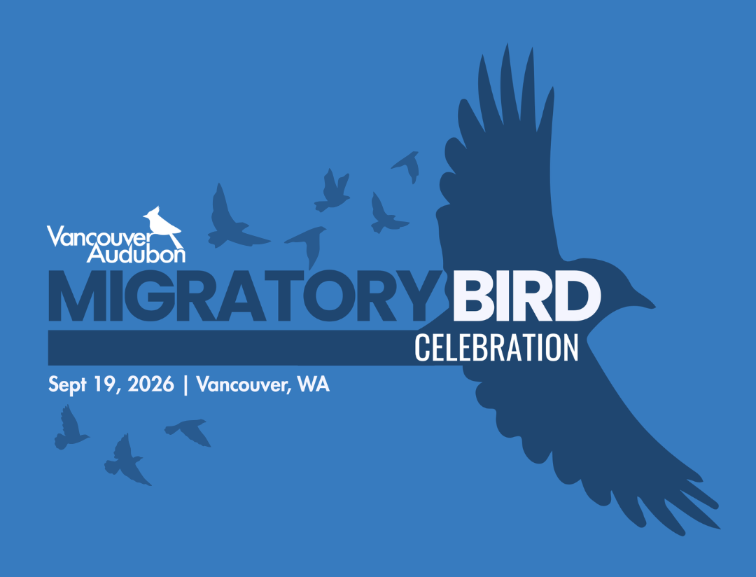 Migratory Bird Celebration logo showing bird silhouettes flying.