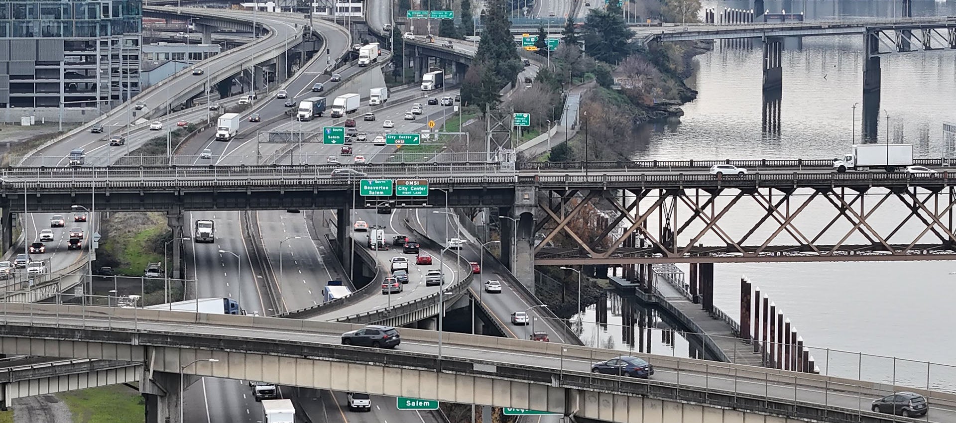 Rose Quarter roads and I-5 project area