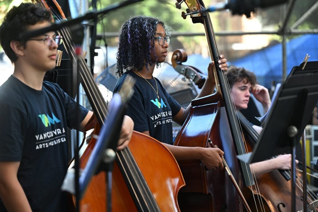 Members of the Vancouver Symphony Orchestra's Youth Virtuosi Orchestra